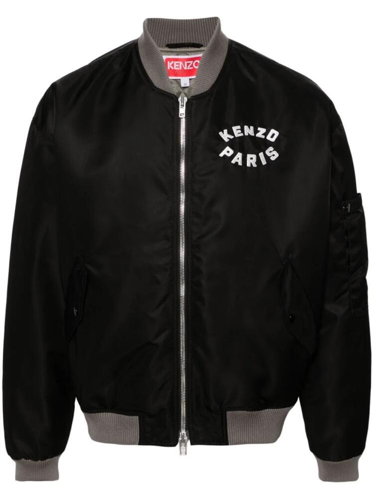 Kenzo Lucky Tiger embroidered bomber jacket - Black Cover