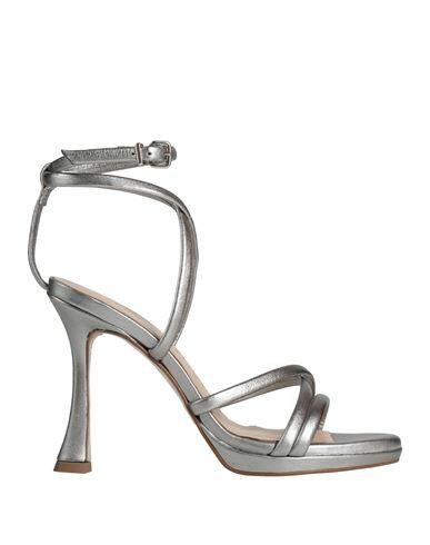 Pedro Miralles Woman Sandals Silver Leather Cover