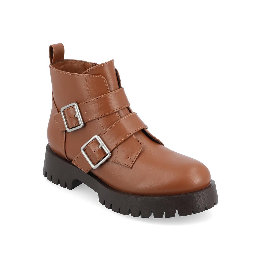 Journee Collection Maebry Combat Boot | Women's | Cognac Cover