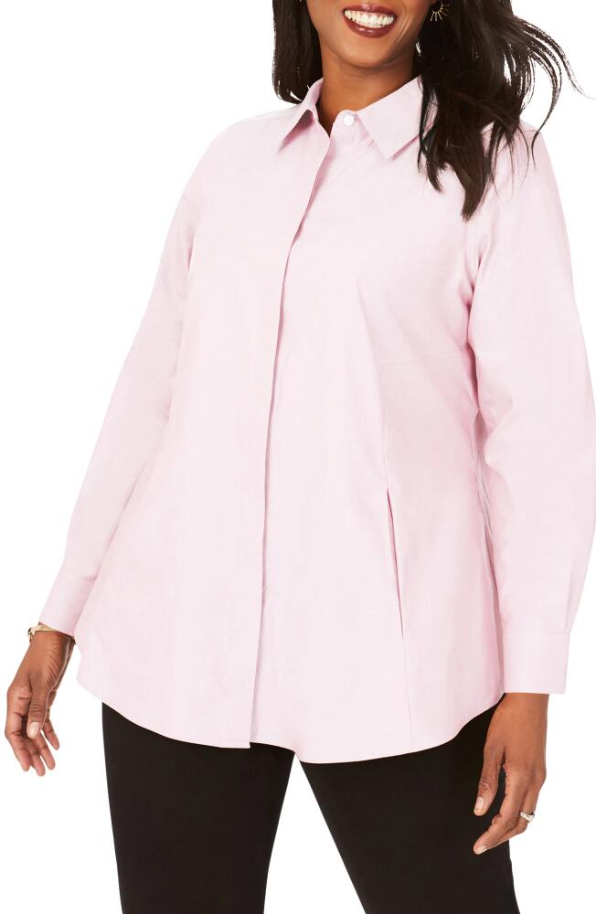 Foxcroft Cici Tunic Blouse in Chambray Pink Cover