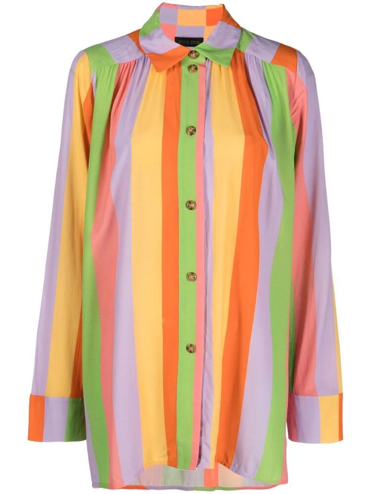 Stine Goya Laura striped shirt - Purple Cover