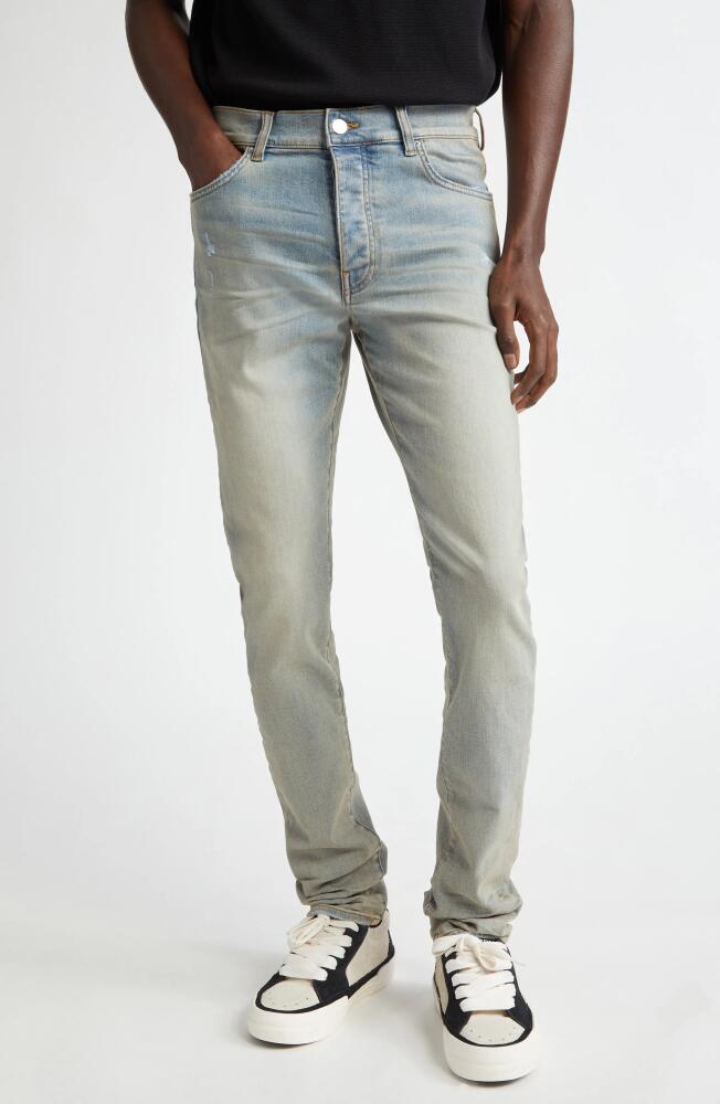 AMIRI Stack Slim Fit Jeans in Antique Indigo Cover