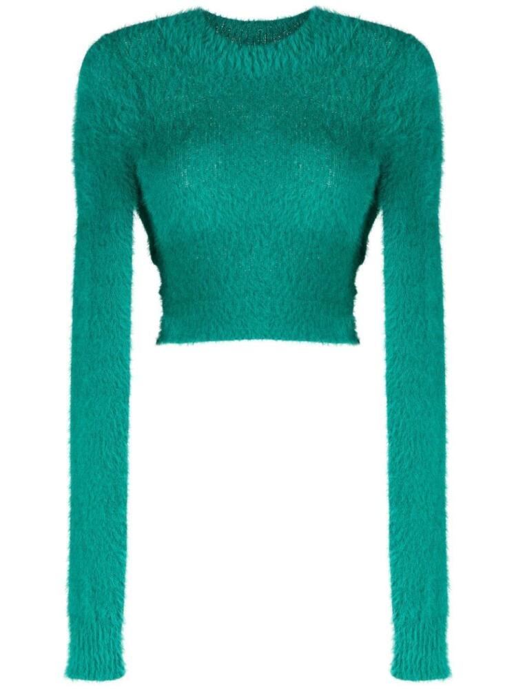 AMBUSH knitted cropped jumper - Blue Cover