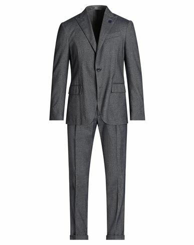 Lardini Man Suit Midnight blue Cotton Cover