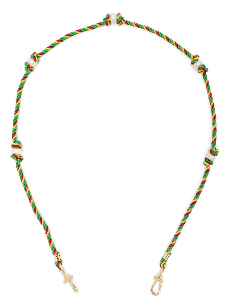 Marie Lichtenberg 14kt yellow gold Mauli Silky Rasta braided necklace Cover