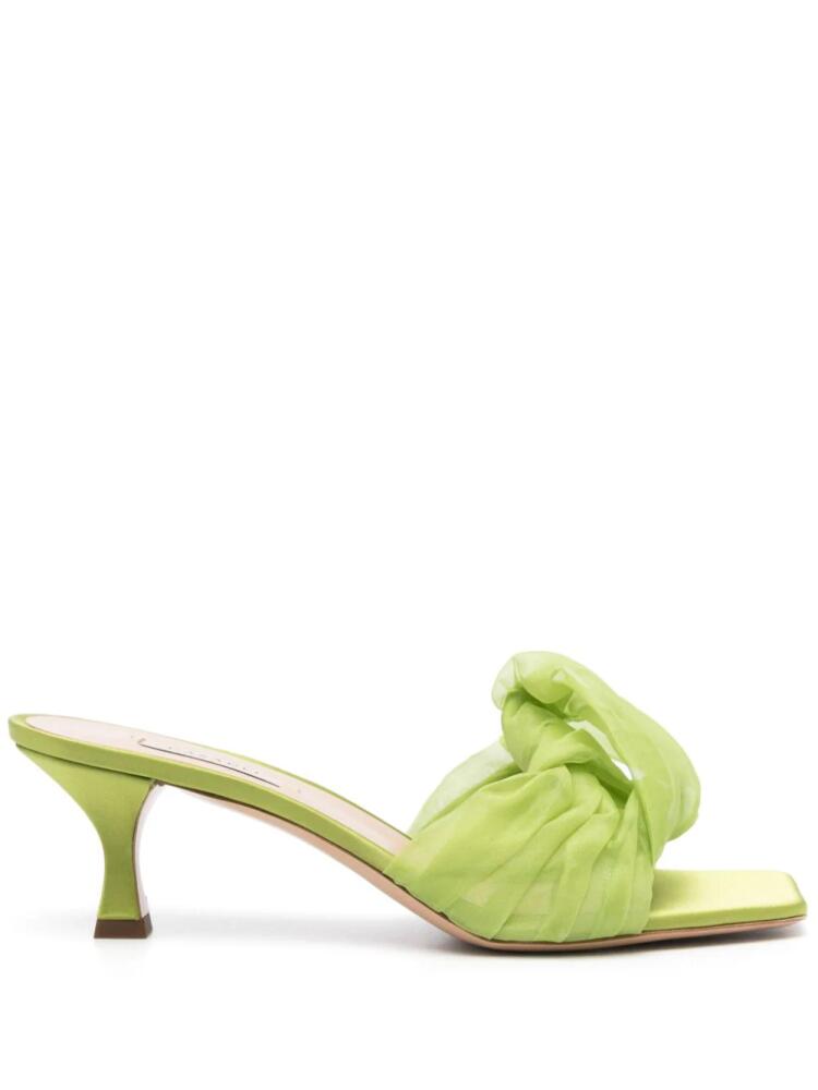 Casadei Geraldine Helen 50mm mules - Green Cover