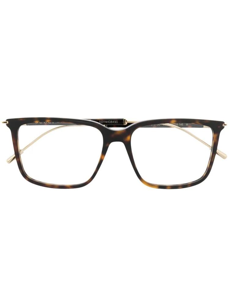 Gucci Eyewear square-frame optical glasses - Brown Cover