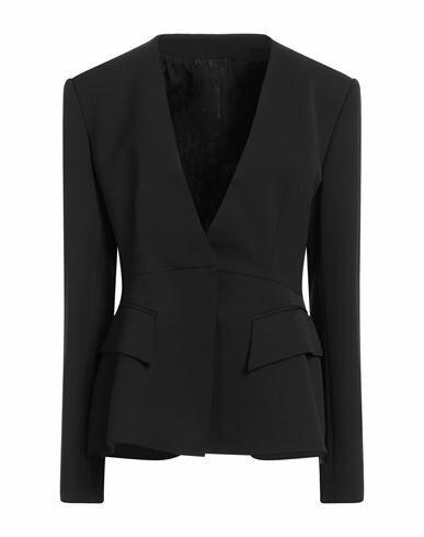 Del Core Woman Blazer Black Polyester, Virgin Wool, Elastane, Acetate, Silk Cover