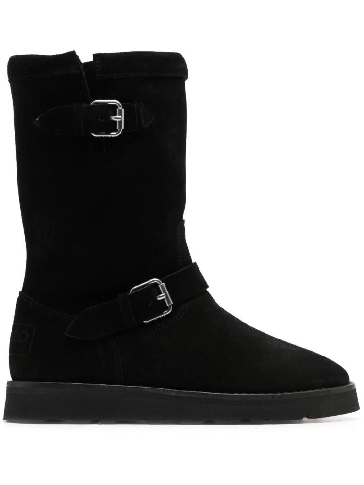 Kenzo buckle-detail suede boots - Black Cover