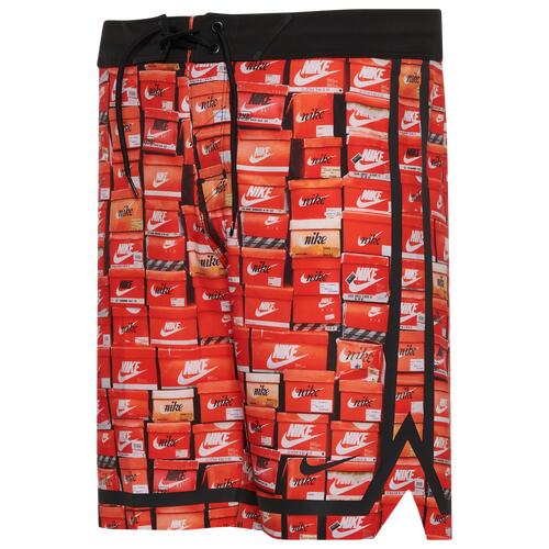 Nike Stacked Fadeaway 9" Boardshorts - Mens Orange/Black Cover