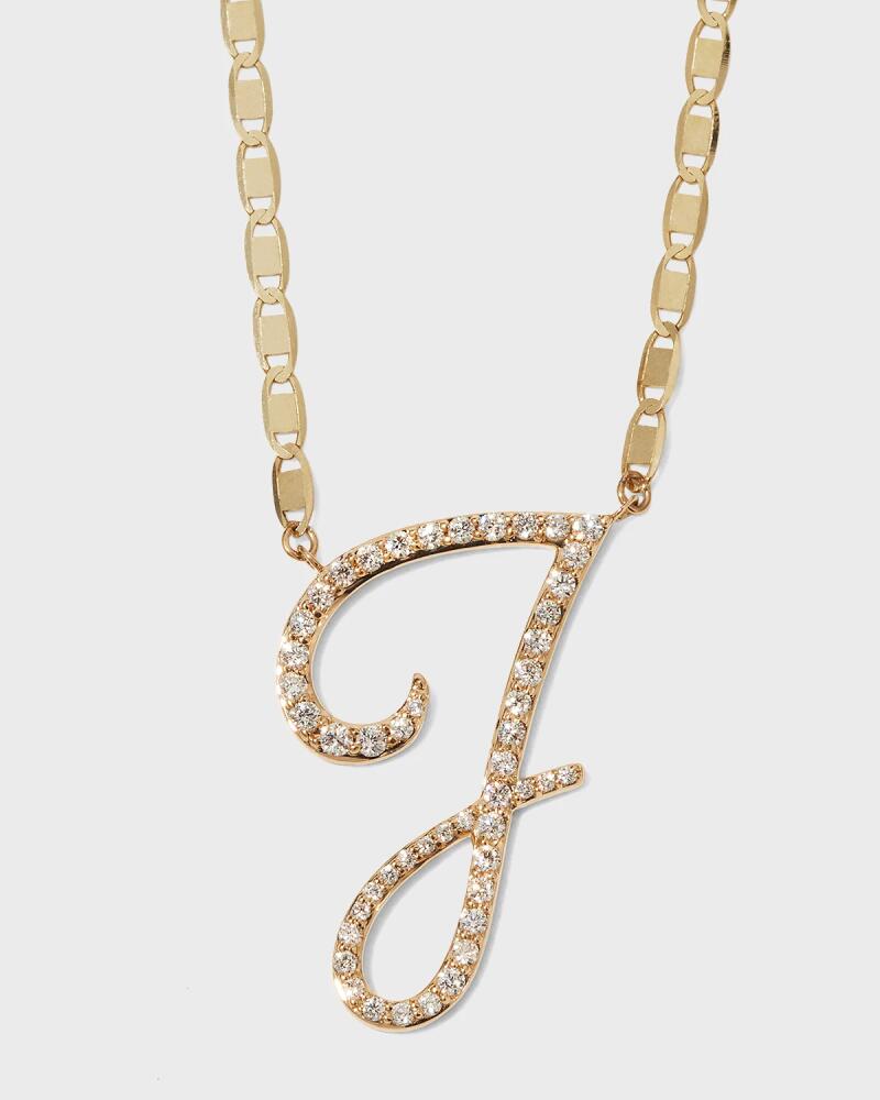 LANA 14k Malibu Diamond Initial Necklace Cover