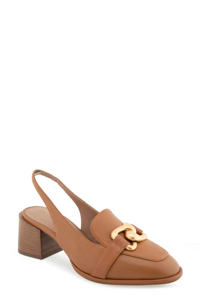 Aerosoles Allure Slingback Pump in Tan Leather Cover