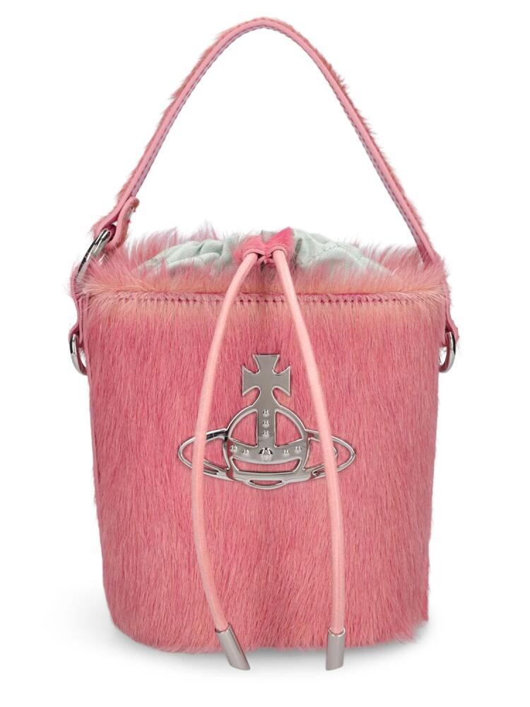 VIVIENNE WESTWOOD Daisy Ponyhair Bucket Bag Cover