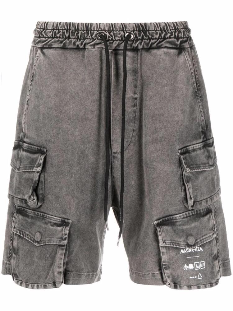 Mauna Kea drawstring denim cargo shorts - Grey Cover