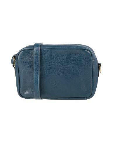 Il Bisonte Woman Cross-body bag Navy blue Soft Leather Cover