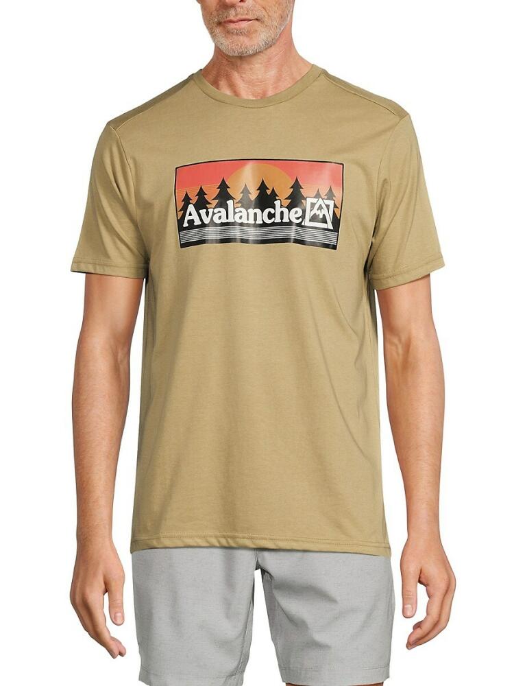 Avalanche Men's Logo Graphic Tee - Khaki Cover