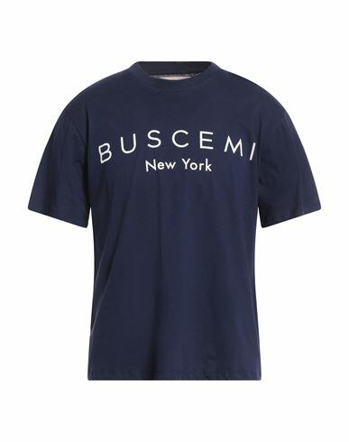 Buscemi Man T-shirt Navy blue Cotton Cover