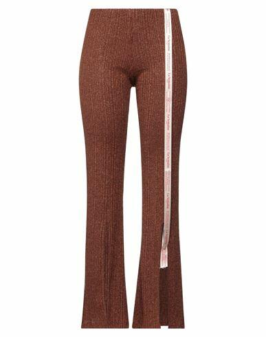 La Semaine Paris Woman Pants Brown Polyester, Elastane Cover