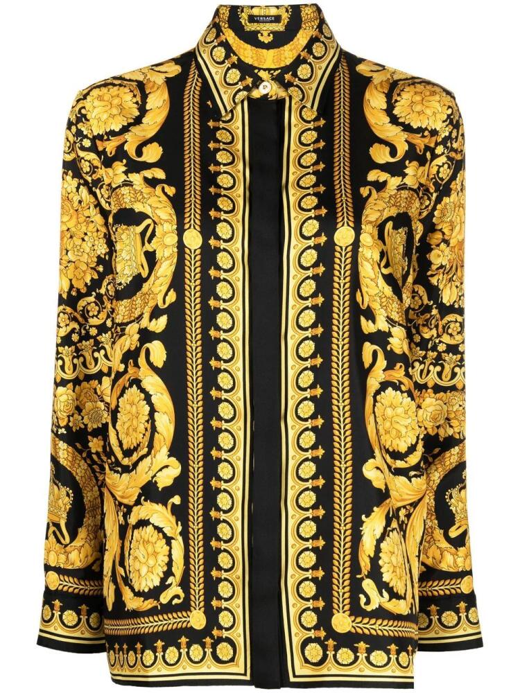 Versace Barocco silk shirt - Black Cover