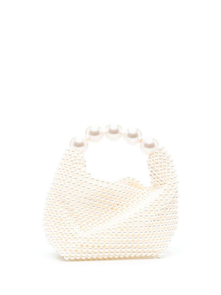 Vanina Nuit pearl tote bag - White Cover