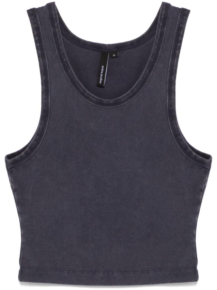 ENTIRE STUDIOS cropped tank top - Blue Cover