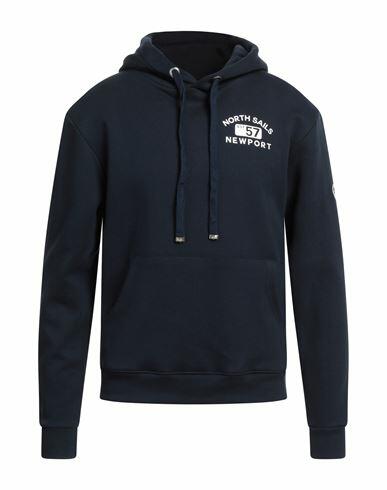 North Sails Man Sweatshirt Navy blue Cotton, Polyester Cover