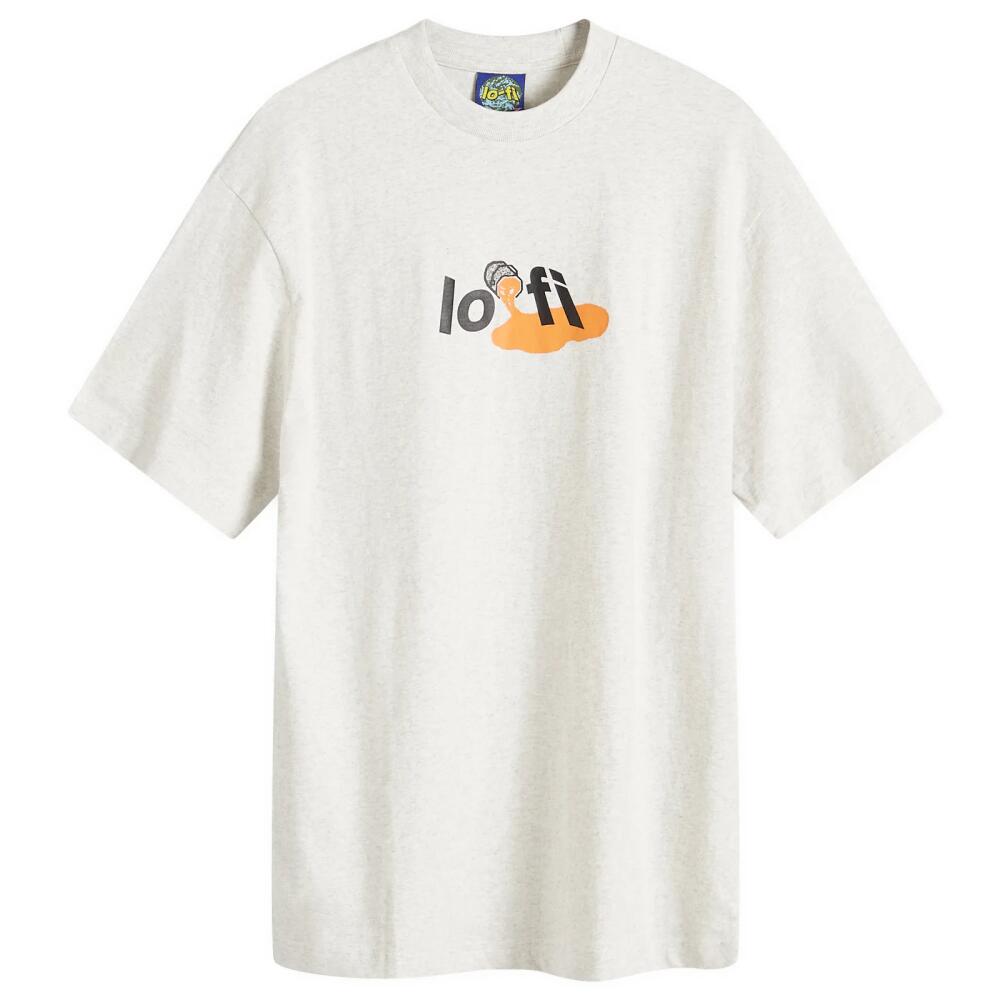 Lo-Fi Men's Paint Logo T-Shirt in Ash Cover