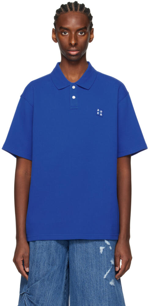 ADER error Blue Significant Spread Collar Polo Cover