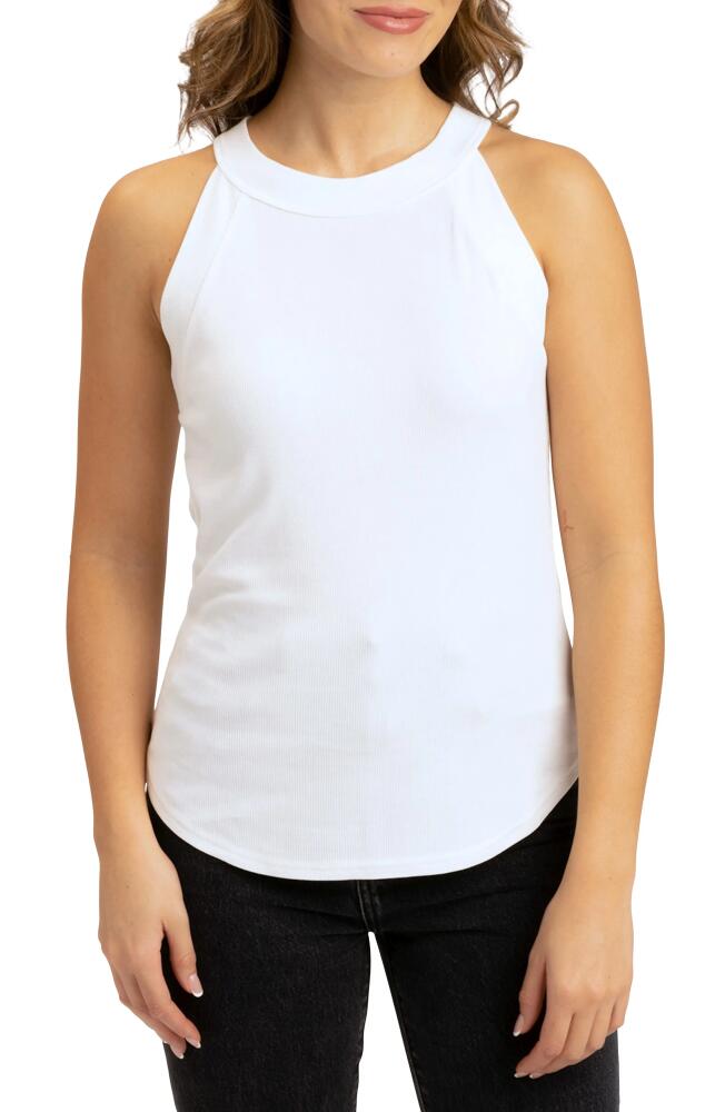 Threads 4 Thought Maresia Feather Ribbed Tank in White Cover