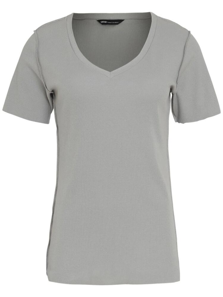 Uma | Raquel Davidowicz V-neck T-shirt - Grey Cover