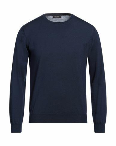 Rossopuro Man Sweater Navy blue Wool Cover