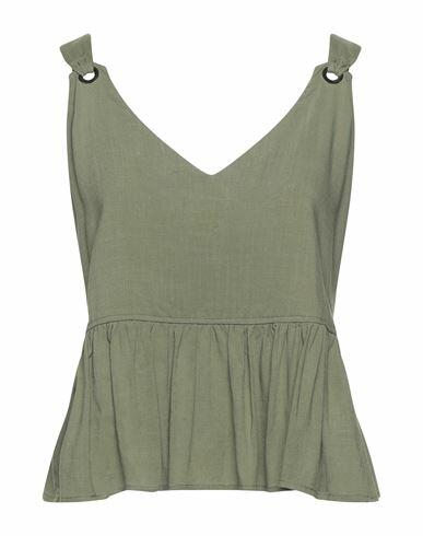 Fly Girl Woman Top Military green Viscose Cover