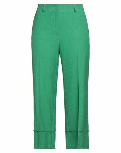 Seductive Woman Pants Green Viscose, Polyester, Elastane Cover