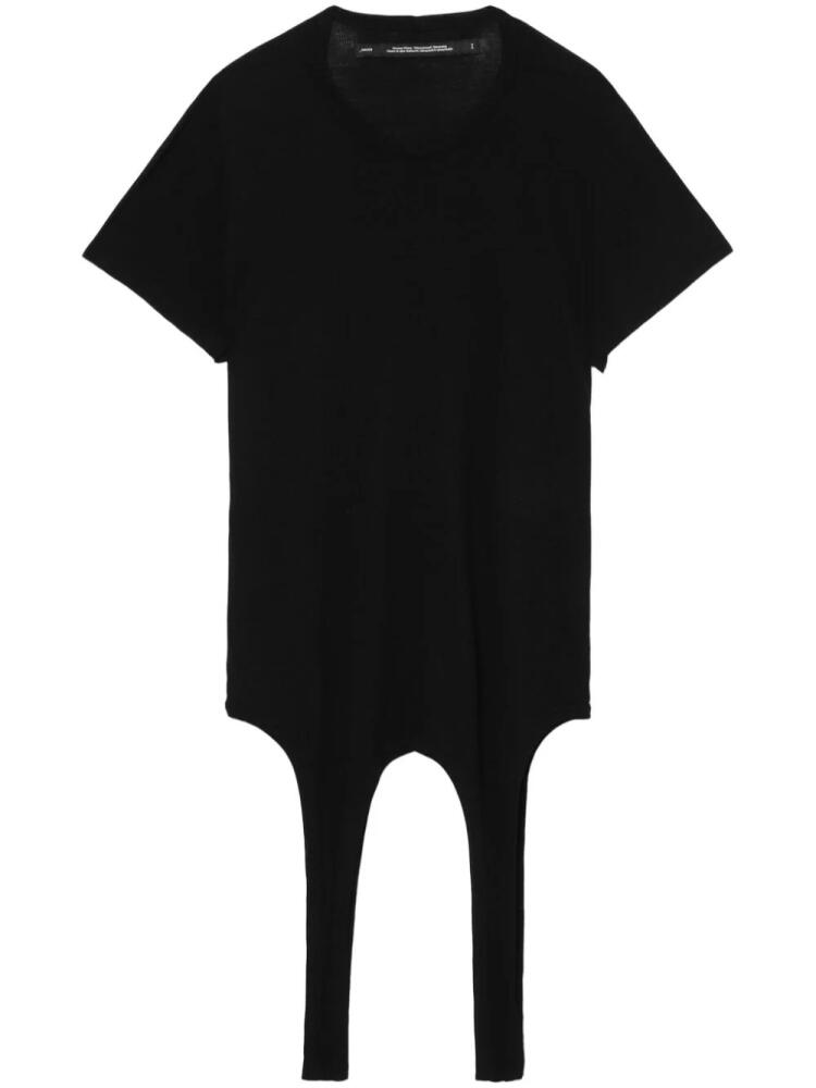 Julius strap-detail cotton T-shirt - Black Cover