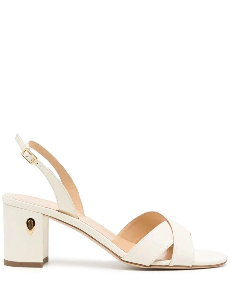 Jennifer Chamandi Leonardo 65mm leather sandals - White Cover