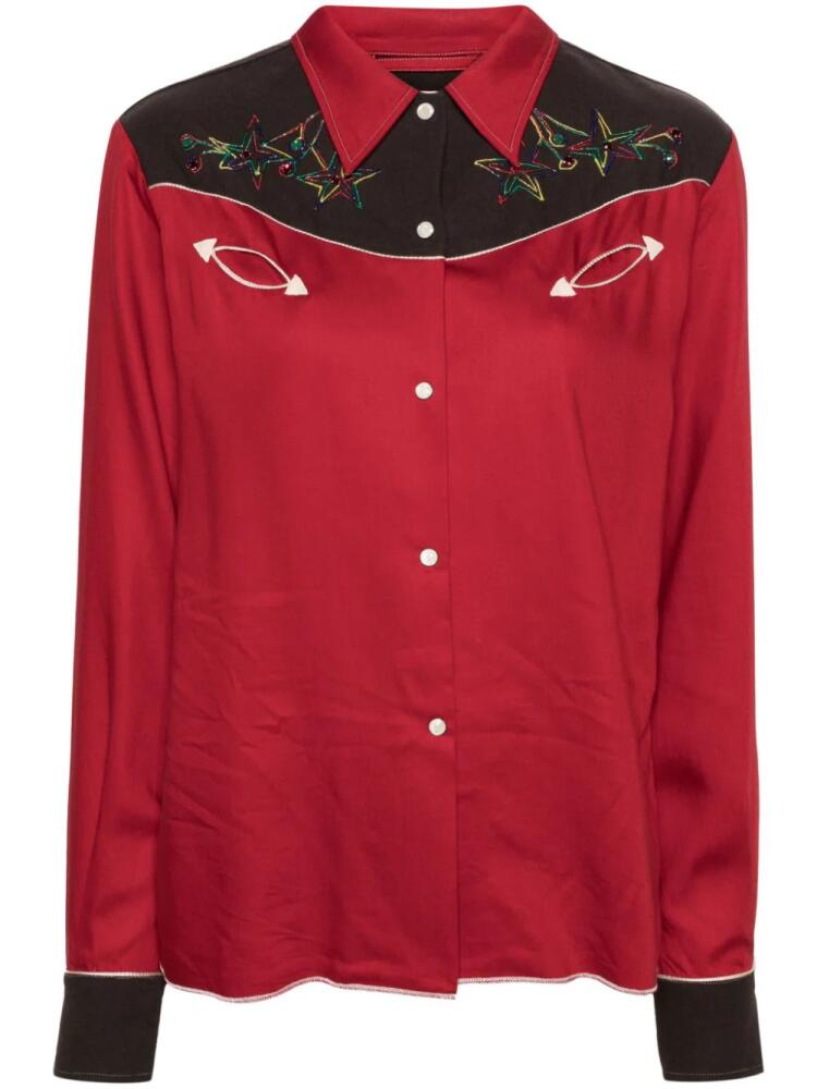 BODE Jumper Western embroidered-star shirt Cover