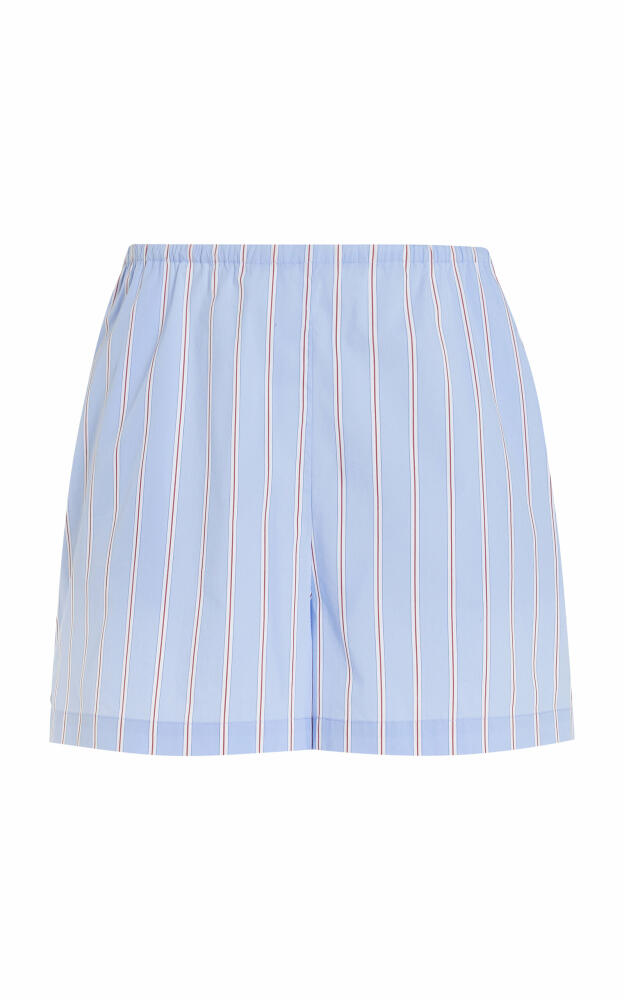 Solid & Striped - x Sofia Richie Grainge Exclusive The Loretto Cotton Shorts - Light Blue Cover