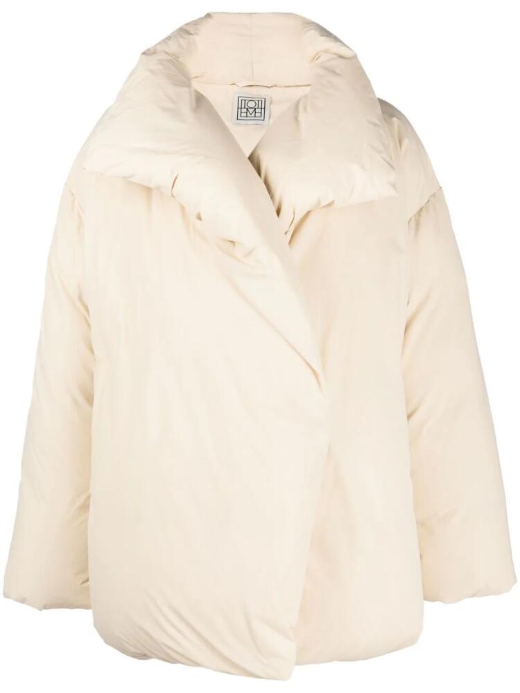 TOTEME long-sleeve puffer jacket - Neutrals Cover