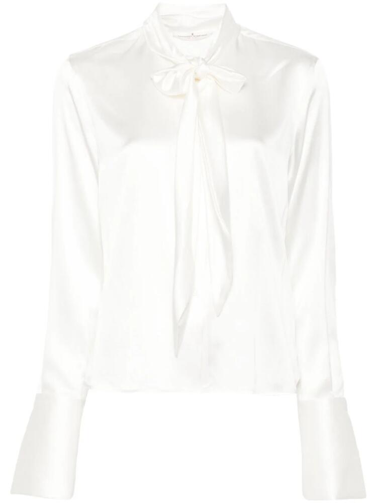 Ermanno Scervino pussy-bow collar shirt - Neutrals Cover