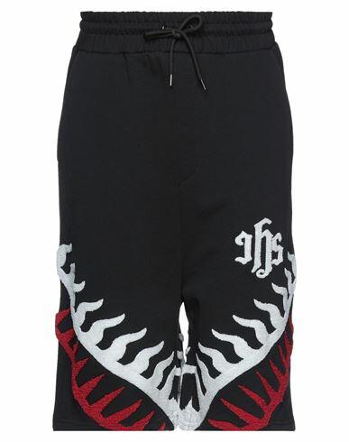 Ihs Man Shorts & Bermuda Shorts Black Cotton Cover