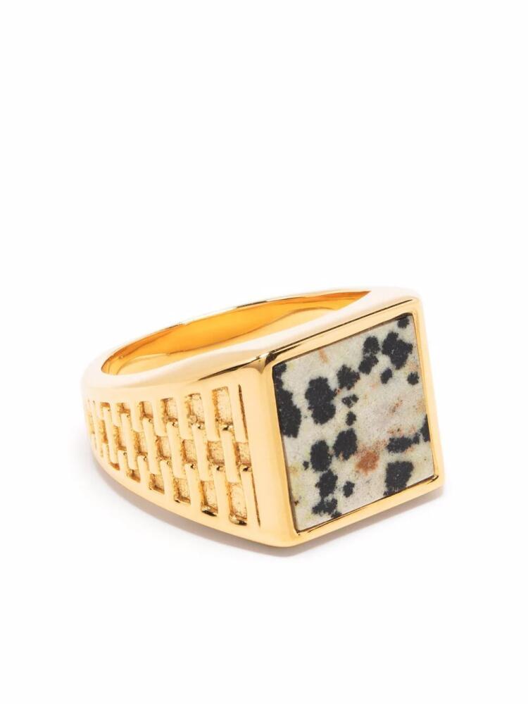 Missoma Fused dalmatian signet ring - Gold Cover