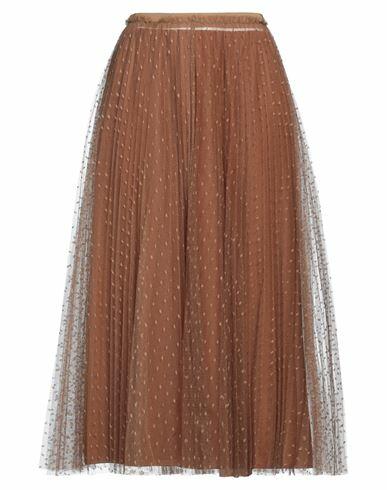 Red Valentino Woman Midi skirt Brown Polyester Cover