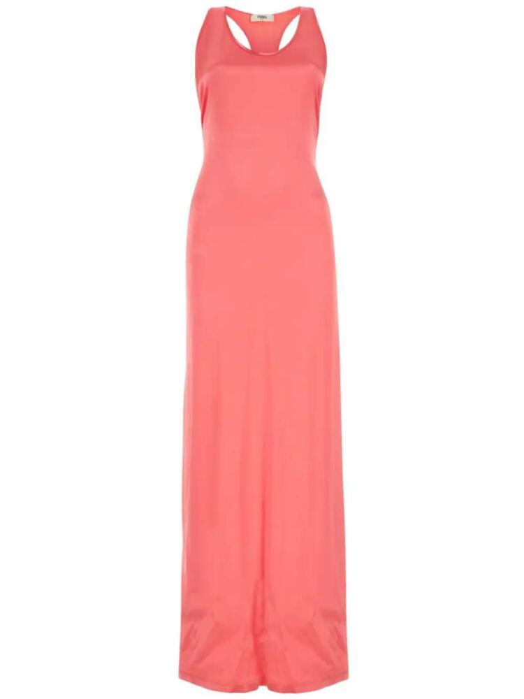 FENDI satin maxi dress - Pink Cover