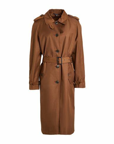 Lauren Ralph Lauren Woman Overcoat & Trench Coat Brown Cotton, Polyester Cover