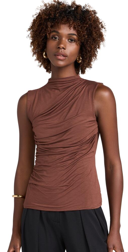 Enza Costa Sleeveless Twist Top Nutshell Cover