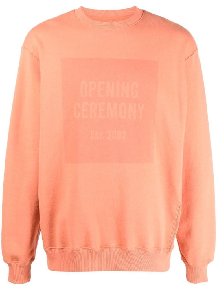 Opening Ceremony box logo cotton sweatshirt - Orange Cover