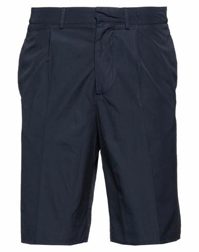 Grifoni Man Shorts & Bermuda Shorts Midnight blue Cotton Cover