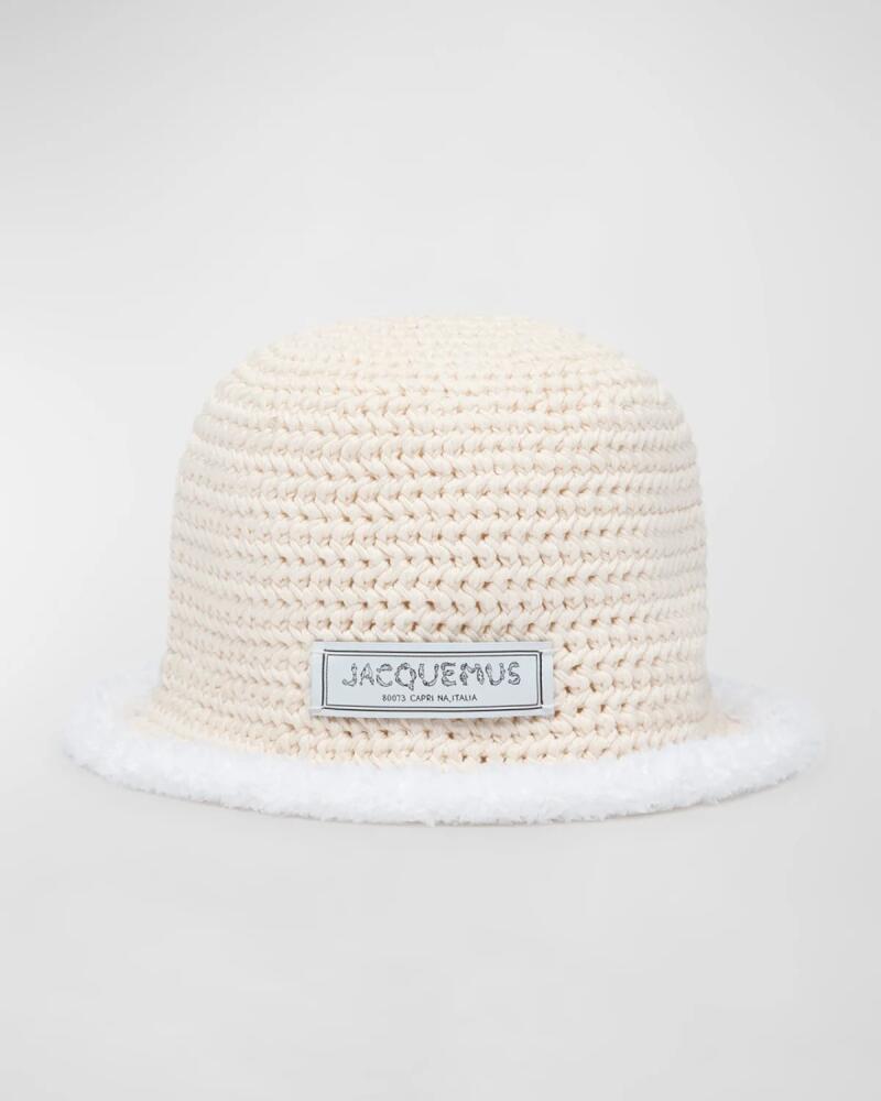 Jacquemus Le Bob Bordino Bucket Hat With Sherpa Trim Cover