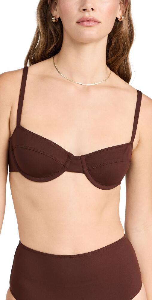 A. L.C. Dylan Bikini Top Carob Cover