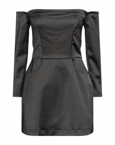 Imperial Woman Mini dress Black Polyester, Elastane Cover